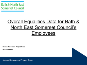 Overall Equalities Data for Bath & North East Somerset Council`s