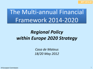 Regional Policy within Europe 2020 Strategy