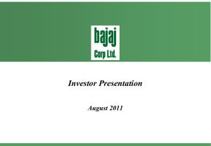 Bajaj Corp Limited Investor Presentation March 2010
