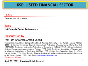List Financial Sector Performance