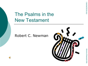 The Psalms in the New Testament