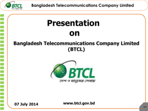 BTCL Presentation: updated till 30 June 2014