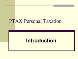 (FA2013), Powerpoint presentation, suitable for AAT PTAX