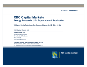 RBC Capital Markets Energy Research, US Exploration & Production