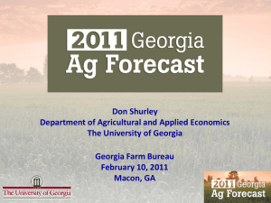2011 Georgia Ag Forecast Highlights