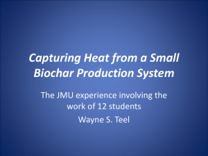 Capturing Heat from a Small Biochar Production System