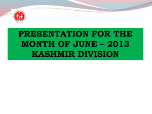 Total (Kashmir Division) - National Rural Health Mission