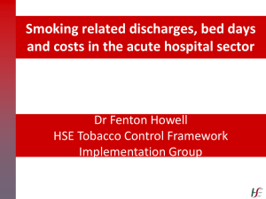 Smoking Related Costs in the Acute Sector