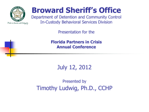 Broward Sheriff`s Office Department of Detention and Community