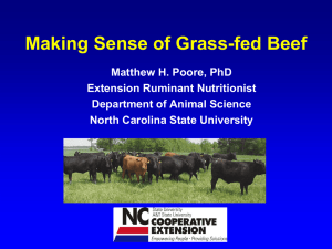 Poore, Grass-fed beef conference Powerpoint