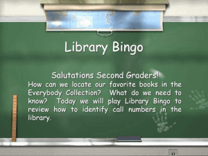 Library Bingo - wikiwhileuwork