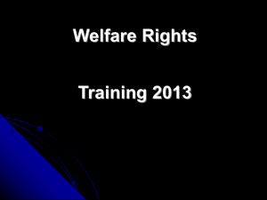 IRRV Income Maximisation Training 6th Nov 2013