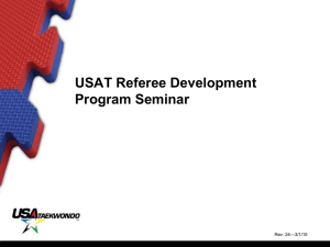 USAT Referee Development Program Seminar