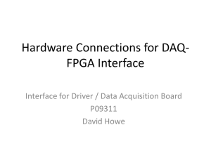 Hardware Connections for DAQ-FPGA Interface