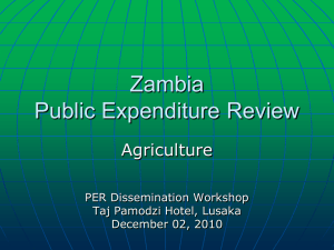 Zambia AgPER - Economics Association of Zambia