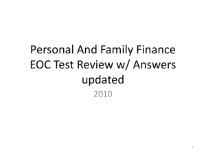 PFF EOC 2010 ppt with answers