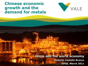 Chinese economic growth and the demand for metals
