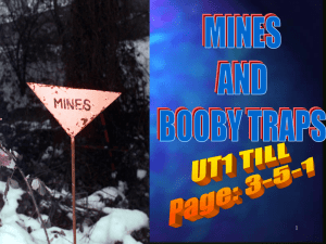PPT: Lesson Topic 3.5.1 Mines and Booby Traps
