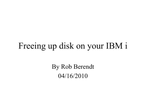 Freeing up disk on your IBM i with Rob Berendt