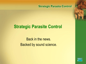 Strategic Parasite Control