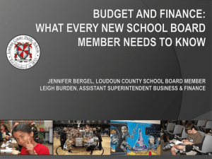 What Every School Board Member Needs to Know About Finance