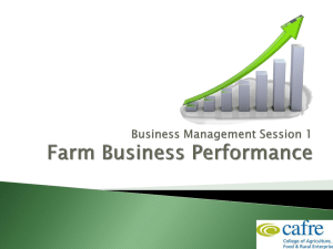 Farm Business Performance Management & Record