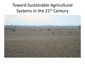 Ron Rosmann presentation - Sustainable Agriculture Research