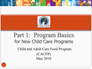 FOOD CHART - Alaska Department of Education & Early Development