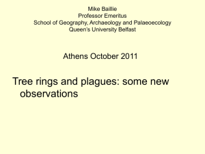 Tree rings and plagues - 2011 Conference in Athens