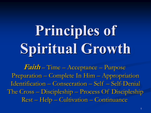 Principles of Spiritual Growth