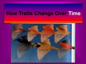 Davis How Traits Change Over Time