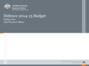 Defence 2014-15 Budget Slideshow