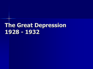 The Great Depression 1928