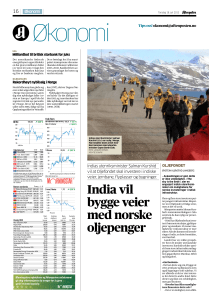 Media India vil bygge veier med norske oljepenger