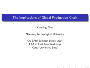 The Implications of Global Production Chain