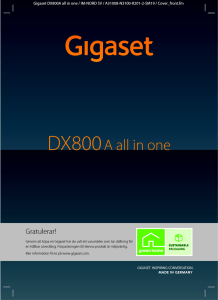 Manual Gigaset DX800A