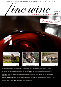 WEBAUCTION SPECIAL - Fine wine magazine