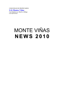 MONTE VIÑAS NEWS 2010