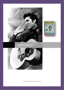 Prislista - Tidskriften Elvis