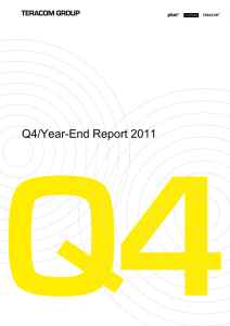 Q4/Year-End Report 2011