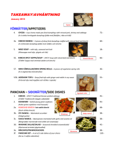 koreanska rätter/korean dishes
