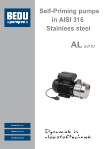 SelfPriming pumps in AISI 316 Stainless steel