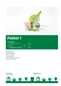 Brochure kerstpakketten