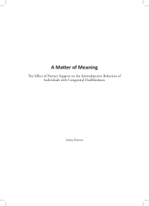 A Matter of Meaning - Dissertations