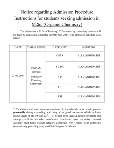 Organic Chemistry - Kachchh University