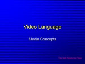Chapter 6 - Video Language