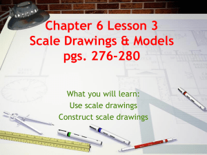 Chapter 6 Lesson 3 Scale Drawings & Models pgs. 276-280