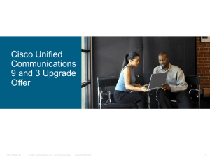 Cisco UC 9 and 3 Upgrade Offer