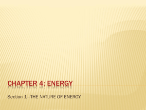 CHAPTER 4: ENERGY