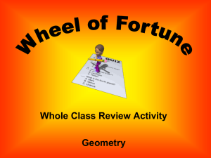 Geometry 5 Wheel of Fortune